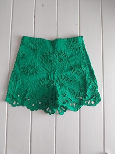 38 ZARA groen broderie -VI