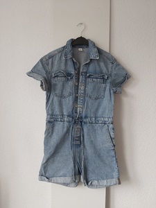34/36 H&M denim playsuit -HN