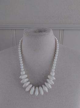 KETTING kraal wit -HN