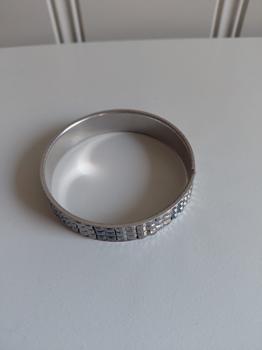 ARMBAND zilver strass -HN