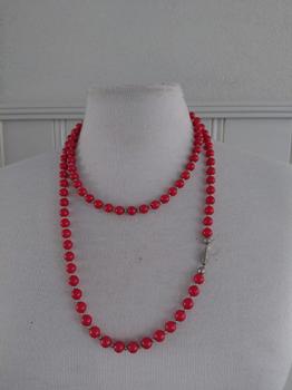 KETTING rood lange kraal -NH