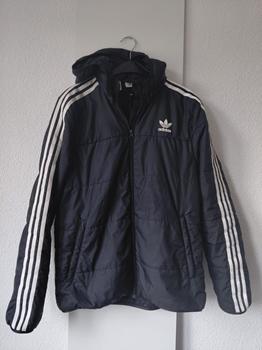 36/38 ADIDAS zwarte jas -DO