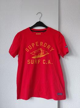 36 SUPERDRY rood t-shirt -KR
