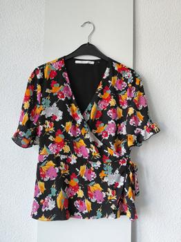 40 ZARA wikkel top bloem -LEU