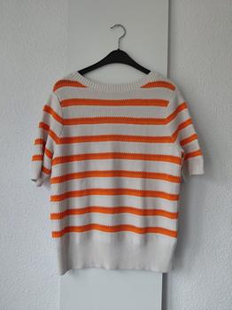 40 YAYA gestreept oranje -TEE