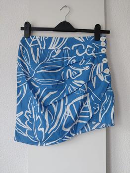 38 ZARA blauw rokje -RIJ