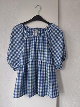 36 H&M blauw ruitje -RIJ